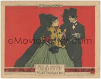 7r1288 MONTMARTRE LC 1924 Ernst Lubitsch's Die Flamme, Abel & woman in fancy clothes, ultra rare!