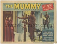 7r1289 MUMMY LC #6 1959 c/u of Christopher Lee as the monster threatening Yvonne Furneaux!