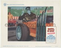 7r0626 MUNSTER GO HOME LC #2 1966 Fred Gwynne as Herman Munster in his George Barris hot rod car!