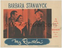 7r1291 MY REPUTATION LC 1946 c/u of Lucille Watson staring at Barbara Stanwyck & George Brent!