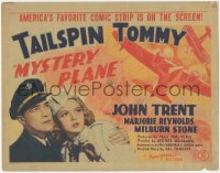 7r0750 MYSTERY PLANE TC 1939 John Trent as Tailspin Tommy & Marjorie Reynolds, cool airplane art!