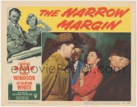 7r1295 NARROW MARGIN LC #3 1953 Richard Fleischer, Charles McGraw with smoking Marie Windsor!