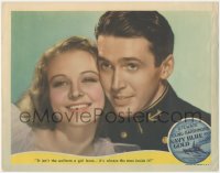 7r1297 NAVY BLUE & GOLD LC R1941 Florence Rice loves James Stewart, the man inside the uniform!