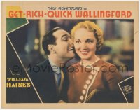 7r1301 NEW ADVENTURES OF GET-RICH-QUICK WALLINGFORD LC 1931 c/u of William Haines & Leila Hyams!