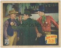 7r1303 NEW FRONTIER LC 1935 man stops young sheriff John Wayne from fighting in saloon, rare!