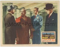 7r1305 NIGHT & THE CITY LC #4 1950 wrestling promoter Richard Widmark, Herbert Lom, Jules Dassin!