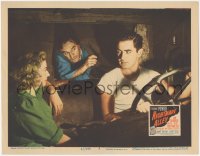 7r1312 NIGHTMARE ALLEY LC #2 1947 c/u of Tyrone Power driving truck with Joan Blondell & Ian Keith!