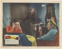7r1315 NO WAY OUT LC #2 1950 Richard Widmark looks puzzled that Linda Darnell is shocked!