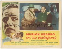 7r1332 ON THE WATERFRONT LC 1954 most classic taxi cab scene with Marlon Brando & Rod Steiger!