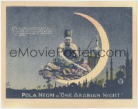 7r1334 ONE ARABIAN NIGHT LC 1920 Ernst Lubitsch's Sumurun, the head eunuch smoking hookah, rare!
