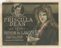 7r0757 OUTSIDE THE LAW TC 1920 Priscilla Dean & Lon Chaney Sr., Tod Browning directed, ultra rare!