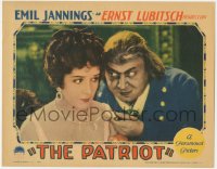 7r1346 PATRIOT LC 1928 creepy Emil Jannings grabs nervous Florence Vidor's necklace, Ernst Lubitsch!