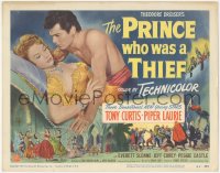 7r0764 PRINCE WHO WAS A THIEF TC 1951 barechested Tony Curtis & pretty Piper Laurie, Susan Cabot!