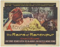 7r0768 RAINS OF RANCHIPUR TC 1955 Lana Turner, Richard Burton, rains couldn't wash their sin away!
