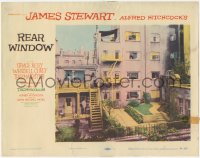 7r1377 REAR WINDOW LC #1 1954 Hitchcock, classic image of courtyard as seen from Stewart's window!