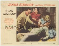 7r1382 REAR WINDOW LC #8 1954 Hitchcock, Corey, Ritter & Grace Kelly comfort fallen James Stewart!