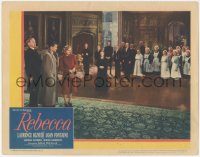 7r1384 REBECCA LC R1946 Alfred Hitchcock classic, Laurence Olivier, Joan Fontaine & many others!