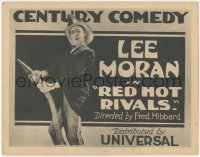 7r0770 RED HOT RIVALS TC 1922 c/u of Lee Moran with fire hose & fireman's helmet, ultra rare!