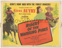 7r0774 RIDERS OF THE WHISTLING PINES TC 1949 Gene Autry plays guitar for Patricia White, Champion!