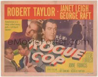 7r0776 ROGUE COP TC 1954 Robert Taylor, sexy Anne Francis, Janet Leigh, George Raft!