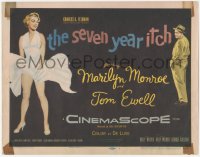 7r0780 SEVEN YEAR ITCH TC 1955 Billy Wilder, classic image of sexy Marilyn Monroe w/ skirt blowing!
