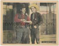 7r1428 SHERIFF'S LASH LC 1929 close up of Cliff Tex Lyons & sheriff Walter Shumway standing outside!