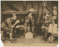 7r1435 SHOULDER ARMS LC 1918 Charlie Chaplin & sad soldiers in their home away from home!