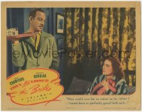 7r1490 THEY ALL KISSED THE BRIDE LC 1942 Melvyn Douglas brings Joan Crawford breakfast in bed!