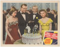 7r1500 THREE LITTLE WORDS LC #5 1950 Fred Astaire, Red Skelton, Vera-Ellen & Arlene Dahl by cake!