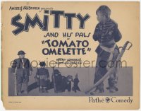 7r0810 TOMATO OMELETTE TC 1929 great images of Donald Harris as Smitty & His Pals, ultra rare!
