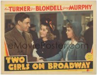 7r1536 TWO GIRLS ON BROADWAY LC 1940 George Murphy shaking hands with Lana Turner by Joan Blondell!