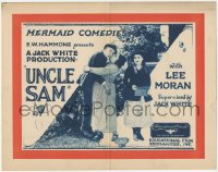 7r0816 UNCLE SAM TC 1923 Lee Moran & Ruth Hiatt in a Mermaid Comedy, ultra rare!