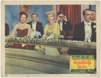 7r1544 UNFAITHFULLY YOURS LC #8 1948 sexy Linda Darnell, Rudy Vallee & Barbara Lawrence, Sturges!