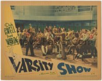 7r1547 VARSITY SHOW LC 1937 Dick Powell & Fred Waring performing with band in gymnasium!
