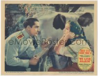 7r1555 WE LIVE AGAIN LC 1934 great close up of Fredric March scolding bored Anna Sten by cow!