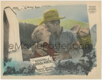 7r1573 WINNING OF BARBARA WORTH LC 1926 close up of Ronald Colman kissing Vilma Banky by his horse!