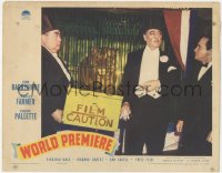7r1583 WORLD PREMIERE LC 1941 wacky John Barrymore w/box of fim & tiger!
