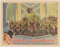7r1596 YOU'RE A SWEETHEART LC 1937 Alice Faye leads elaborate musical number in courtroom setting!