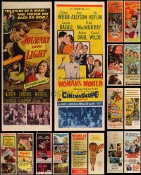 7s0141 LOT OF 18 FORMERLY FOLDED INSERTS 1940s-1970s great images from a variety of movies!