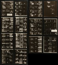 7s0639 LOT OF 14 ED SULLIVAN SHOW 1960S TV CONTACT SHEETS 1960s great images of him & guest stars!