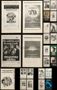7s0306 LOT OF 25 UNCUT PRESSBOOKS 1970s-1980s advertising a variety of different movies!