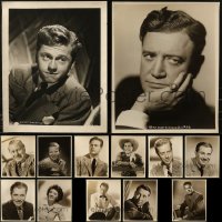 7s0007 LOT OF 15 16X20 OVERSIZED STILLS 1940s great portraits of leading & supporting stars!