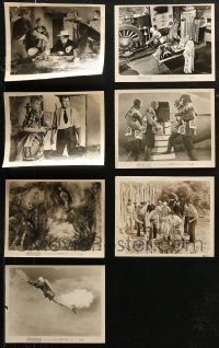 7s0653 LOT OF 7 8X10 STILLS 1930s-1950s great scenes from a variety of different movies!
