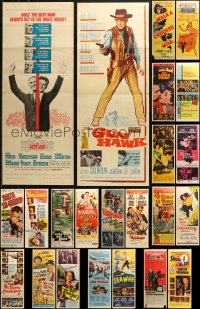 7s0136 LOT OF 23 FORMERLY FOLDED INSERTS 1940s-1960s great images from a variety of movies!