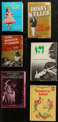 7s0570 LOT OF 6 HARDCOVER BOOKS 1940s-1990s Littlest Rebel, Mr. Arkadin, Ape, Goofy Gags & more!