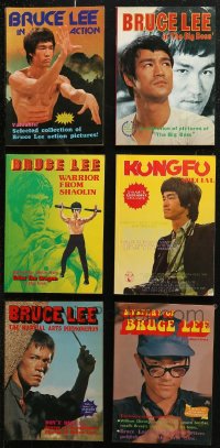 7s0551 LOT OF 6 BRUCE LEE MAGAZINES 1970s filled with great kung fu images & articles!