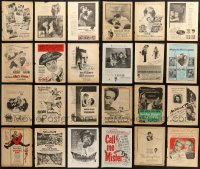 7s0227 LOT OF 36 FILM ADS FROM MOVIE MAGAZINES 1940s-1950s a variety of different images!