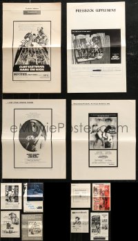 7s0313 LOT OF 12 UNCUT PRESSBOOKS 1960s great advertising for a variety of different movies!