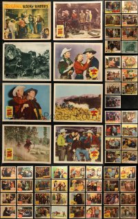 7s0431 LOT OF 103 COWBOY WESTERN LOBBY CARDS 1920s-1950s incomplete sets from several movies!