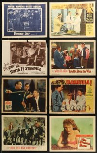 7s0514 LOT OF 10 LOBBY CARDS 1930s-1960s great scenes from several different movies!